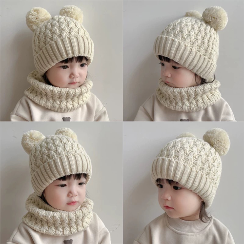 کلاه گوش دار و شال رینگی